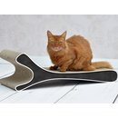 cat-on Kratzmöbel Feline S weisser Rand auf schwarz