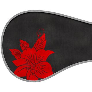 cat-on Kratzmöbel Le Canapé rote Blumen auf schwarz dunkler Rand
